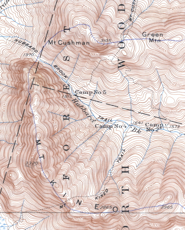 Map of logging camps